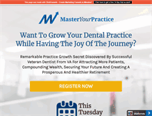 Tablet Screenshot of masteryourpractice.com